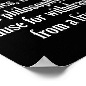 Poster Ne Considérez Jamais La Différence En Politique, R (Coin)