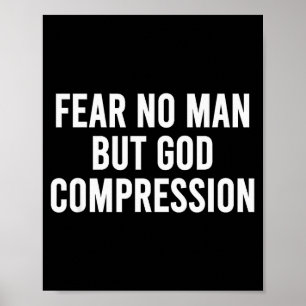 Poster Ne craignez aucun homme mais Dieu Compression Foi 