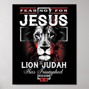 Poster Ne Craindre Pas Pour Jésus Le Lion De Juda A Triom