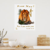 Poster Ne crains pas Ésaïe 41:10 (Cuisine)