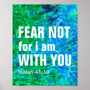 Poster NE CRAINS RIEN CAR JE SUIS AVEC TOI (isaiah 41:10)