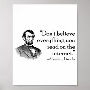 Poster Ne croyez pas tout ce que vous lisez sur Internet