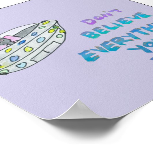 Poster ne croyez pas tout ce que vous pensez (Coin)