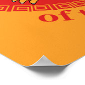 Poster Né dans l'année du Dragon - Zodiaque chinois (Coin)