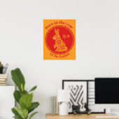 Poster Né dans l'année du lapin - Zodiaque chinois (Bureau à domicile)