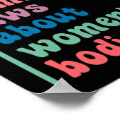 Poster Ne devrait pas faire des lois sur les corps fémini (Coin)