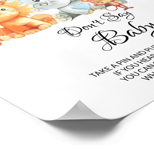 Poster Ne dis pas jeu de bébé (Coin)