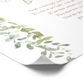 Poster Ne dites pas Baby shower bébé bleu ballon garçon (Coin)