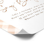 Poster Ne dites pas Bébé Panneau de Fête de Naissance en  (Coin)