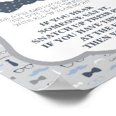 Poster Ne dites pas Bébé Signal, Cravate de la Bow, Bleu (Coin)