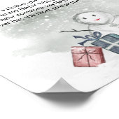 Poster Ne dites pas l'affiche du baby shower d'hiver pour (Coin)