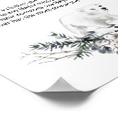 Poster Ne dites pas l'affiche du baby shower d'hiver pour (Coin)