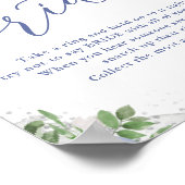 Poster Ne dites pas robe de mariée bleue jeu de shower de (Coin)