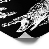 Poster Ne Donnez Pas D'hallucinogènes Aux Alligators Drôl (Coin)