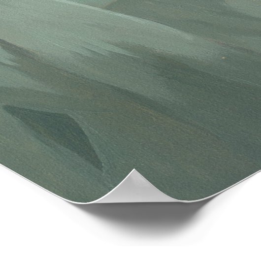 Poster Né d'un Citrouille ART IMPRIMER sorcière halloween (Coin)