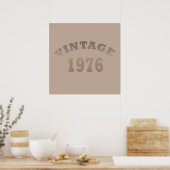 Poster Né en 1976 édition anniversaire (Cuisine)