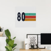 Poster né en 1980 classique (Bureau à domicile)