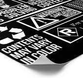 Poster Né En Octobre Contenu Octobre Anniversaire (Coin)