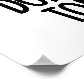 Poster Ne fais pas ce ton avec moi amusant Snack Pun (Coin)