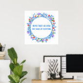 Poster Ne faites jamais confiance à un atome Thème scient (Bureau à domicile)