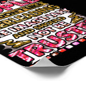 Poster Ne faites pas confiance aux gens qui n'aiment pas (Coin)