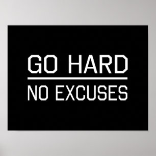 Poster Ne faites pas d'excuses