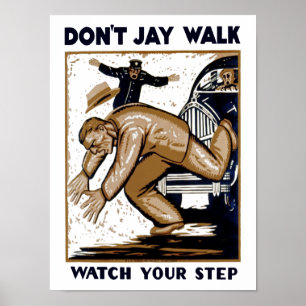 Poster Ne font pas la promenade de geai