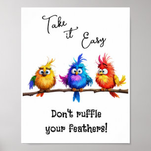Poster Ne frottez pas vos plumes