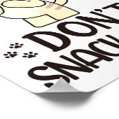 Poster Ne grignote pas sur moi drôle chat (Coin)