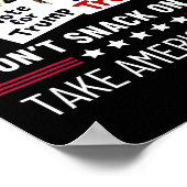 Poster Ne grignote pas sur moi Drôle Chats Chiens (Coin)