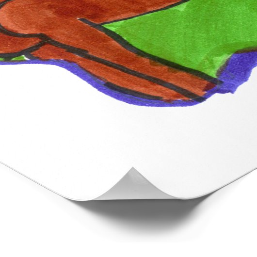 Poster Ne jamais abandonner l'affiche (Coin)