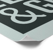 Poster NE JAMAIS ABANDONNER l'affiche de motivation (Coin)