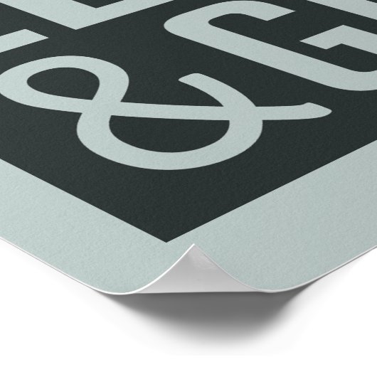 Poster NE JAMAIS ABANDONNER l'affiche de motivation (Coin)