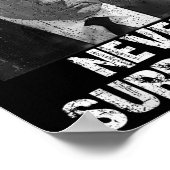 Poster Ne jamais abandonner Pro Trump (Coin)