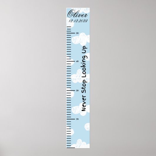 Poster Ne jamais cesser de chercher le graphique de crois (Devant)