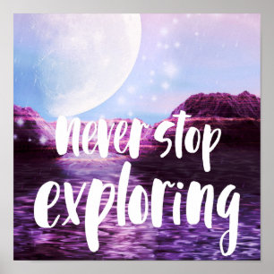 Poster Ne jamais cesser d'explorer