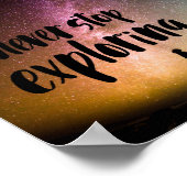 Poster Ne jamais cesser d'explorer (Coin)