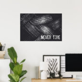 Poster Ne jamais empiler (Bureau à domicile)