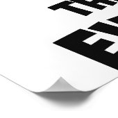 Poster Ne jamais faire confiance à un Atom (Coin)