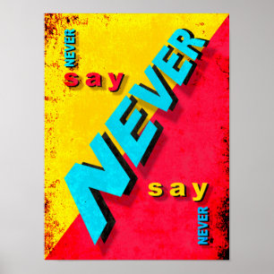 Poster Ne jamais jamais dire