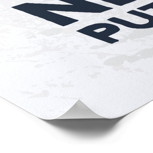 Poster Ne jamais mettre en mer - Imprimer (Coin)