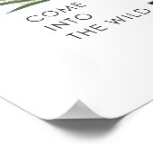 Poster Ne jamais perdre le slogan floral (Coin)