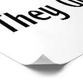 Poster Ne jamais pourrir une vache (Coin)