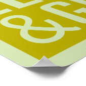 Poster Ne jamais renoncer à l'affiche de motivation (Coin)