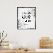 Poster Ne jamais renoncer à un devis (Cuisine)