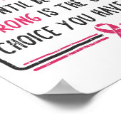 Poster Ne jamais savoir à quel point vous êtes fort du ca (Coin)