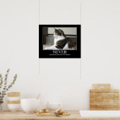 Poster Ne jamais sous-estimer l'oeuvre de chats (Cuisine)