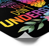 Poster Ne jugez pas ce que vous ne comprenez pas la santé (Coin)