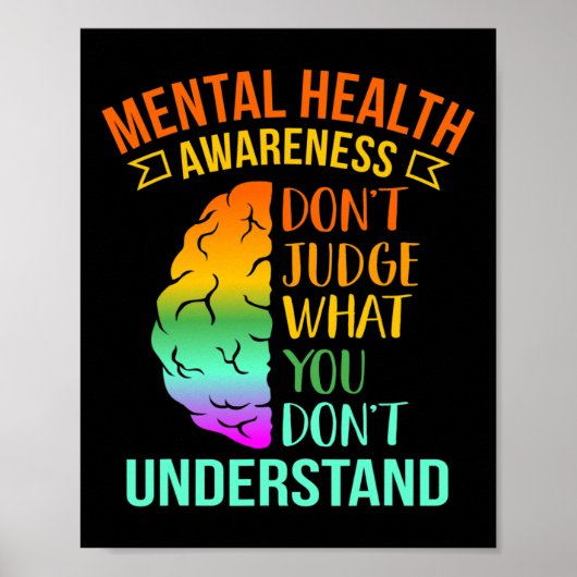 Poster Ne jugez pas ce que vous ne comprenez pas la santé (Devant)