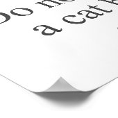 Poster Ne Jugez Pas Un Chat (Coin)